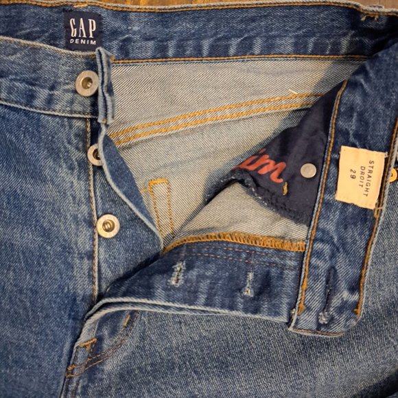 GAP/Cone denim Cropped Straight Jeans - Picture 3 of 6